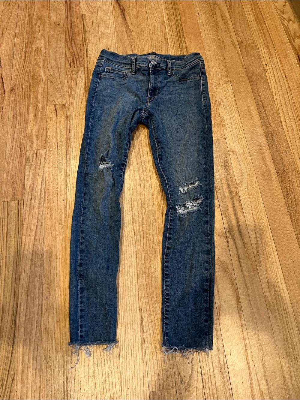 GAP Dark Blue Ripped Skinny Jeans